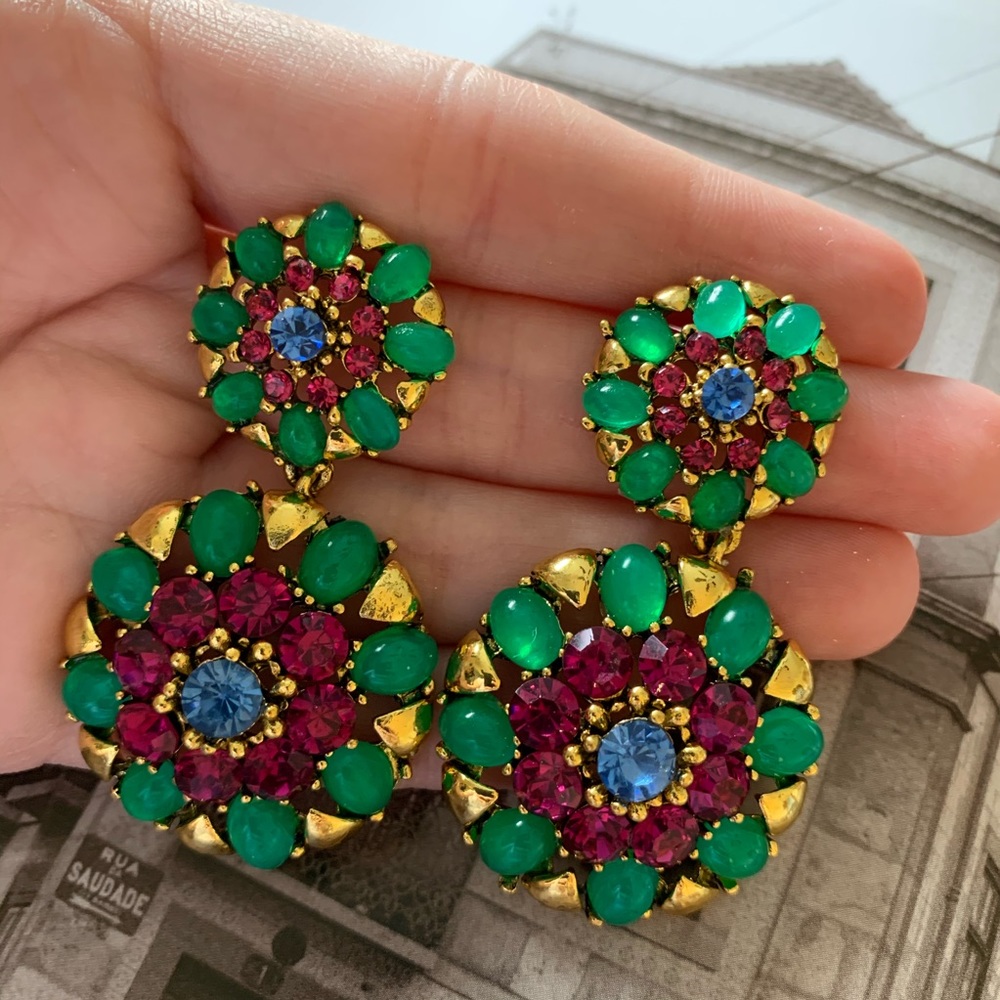 Vintage rhinestone earrings